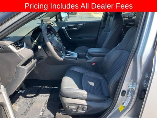 Silver Sky Metallic/Midnight Black Metallic 2023 Toyota RAV4 Hybrid SE