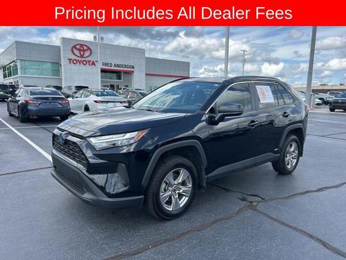 Midnight Black Metallic 2024 Toyota RAV4 Hybrid LE