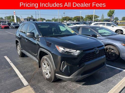 Midnight Black Metallic 2024 Toyota RAV4 Hybrid LE