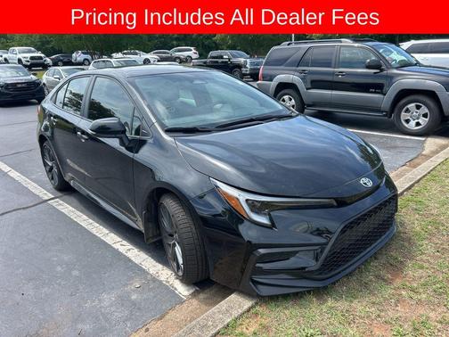 Midnight Black Metallic 2025 Toyota Corolla SE