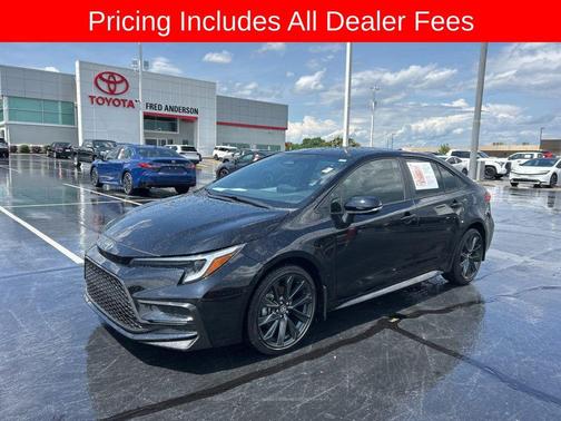 Midnight Black Metallic 2025 Toyota Corolla SE