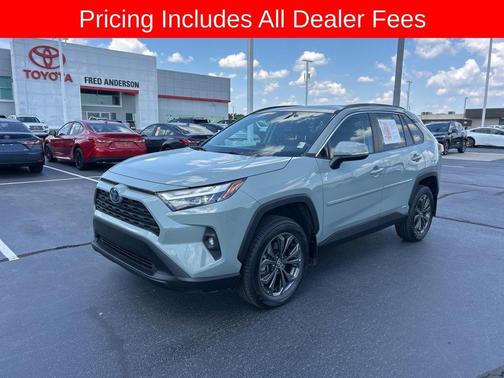 Lunar Rock 2023 Toyota RAV4 Hybrid XLE Premium