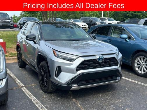 Silver Sky Metallic/Midnight Black Metallic 2024 Toyota RAV4 Hybrid SE
