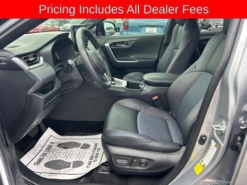 Silver Sky Metallic/Midnight Black Metallic 2024 Toyota RAV4 Hybrid SE