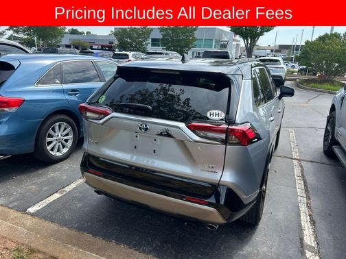 Silver Sky Metallic/Midnight Black Metallic 2024 Toyota RAV4 Hybrid SE