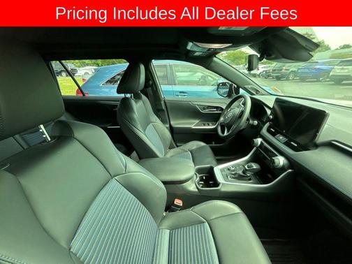 Silver Sky Metallic/Midnight Black Metallic 2024 Toyota RAV4 Hybrid SE