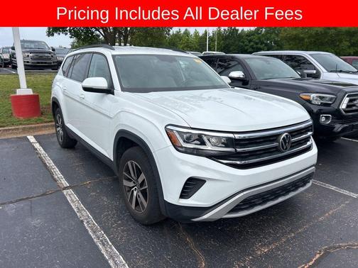 Pure White 2021 Volkswagen Atlas 2.0T SE
