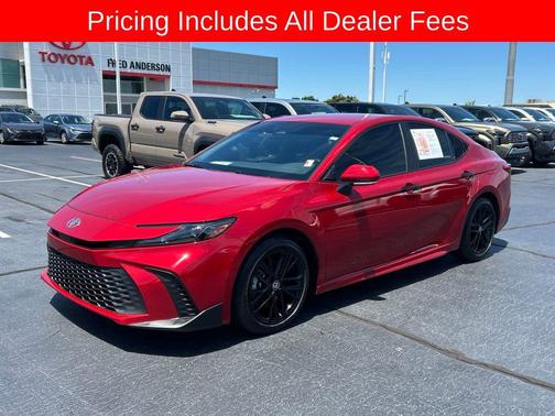 Supersonic Red 2025 Toyota Camry SE