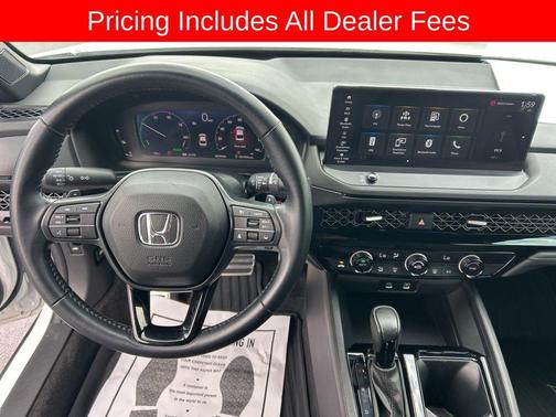 Platinum White 2024 Honda Accord Hybrid Sport