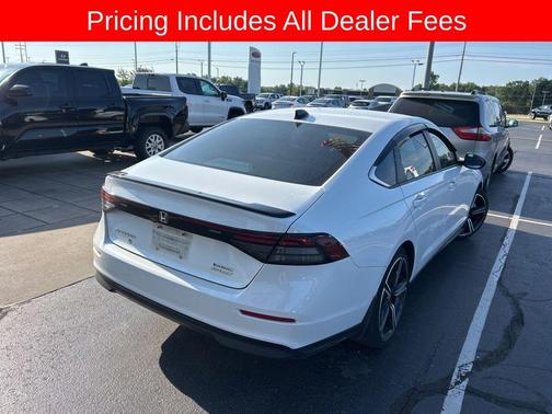 Platinum White 2024 Honda Accord Hybrid Sport
