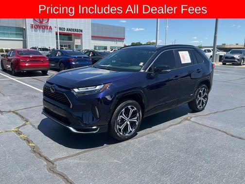 Blueprint/Midnight Black Metallic 2025 Toyota RAV4 Hybrid SE