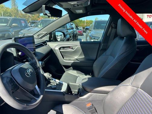 Cavalry Blue/Midnight Black Metallic 2024 Toyota RAV4 Hybrid SE