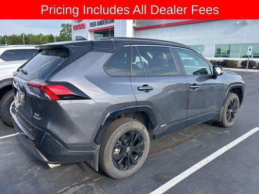 Magnetic Gray Metallic/Midnight Black Metallic 2024 Toyota RAV4 Hybrid SE