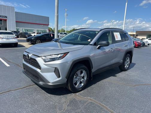 Silver Sky Metallic 2025 Toyota RAV4 Hybrid SE
