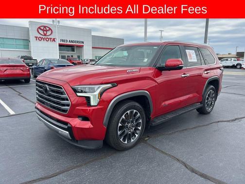 Supersonic Red 2024 Toyota Sequoia Limited