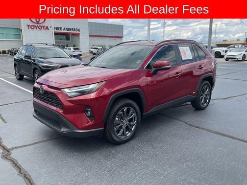 Ruby Flare Pearl 2023 Toyota RAV4 Hybrid XLE Premium