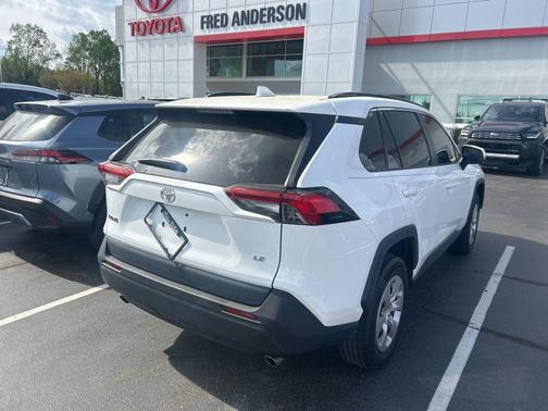 Super White 2021 Toyota RAV4 LE