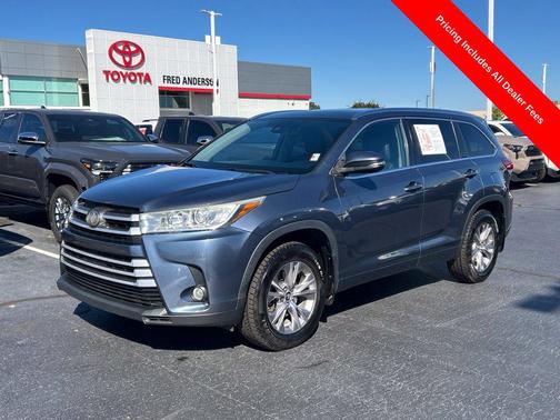 Shoreline Blue Pearl 2018 Toyota Highlander XLE