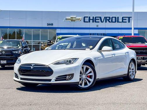 Gray 2014 Tesla Model S Performance