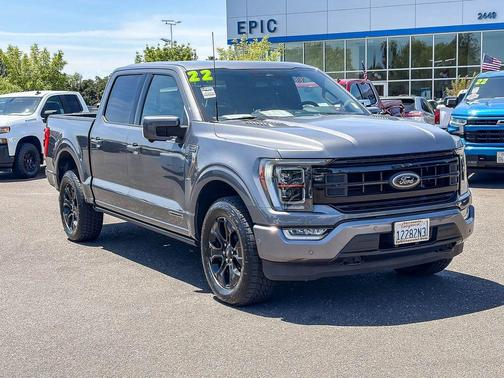 Gray Metallic 2022 Ford F-150 Platinum