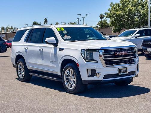 Summit White 2023 GMC Yukon SLT