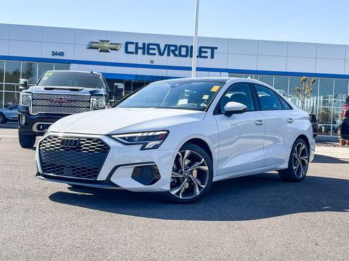 Glacier White Metallic 2023 Audi A3 40 Premium