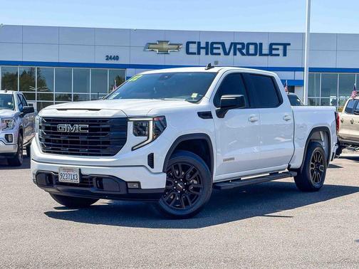 Summit White 2022 GMC Sierra 1500 Elevation