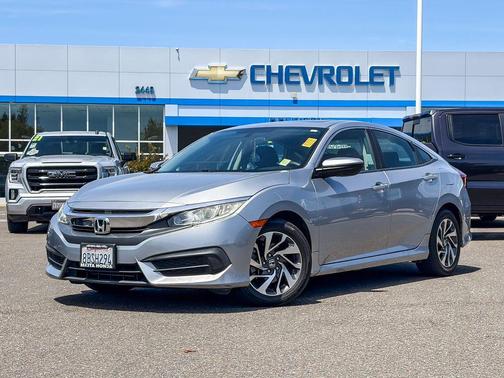 Silver 2017 Honda Civic EX