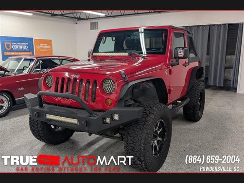 Red 2011 Jeep Wrangler Rubicon