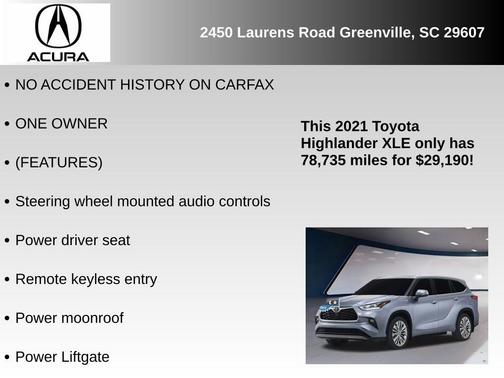 2021 Toyota Highlander XLE