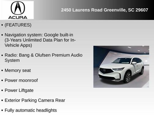 2026 Acura MDX Technology Package