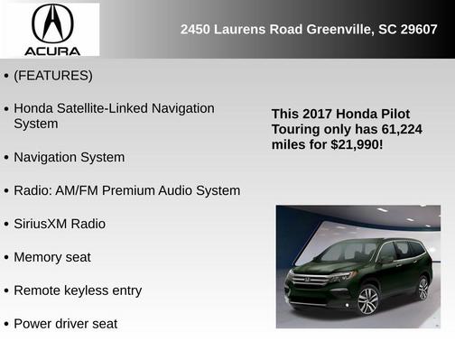 2017 Honda Pilot Touring