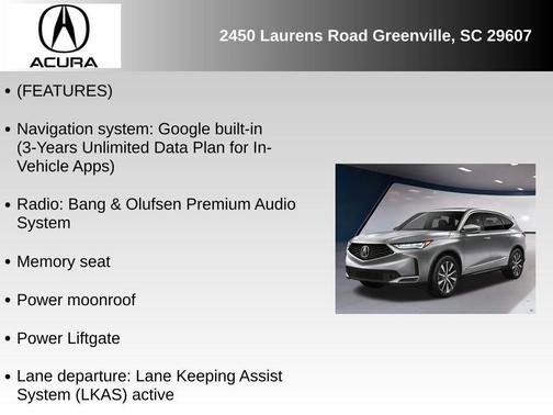 2026 Acura MDX Technology Package