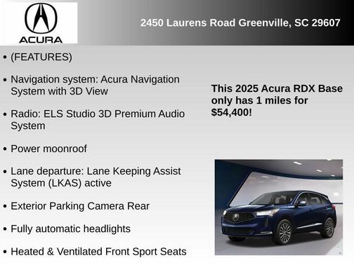 2025 Acura RDX Advance Package