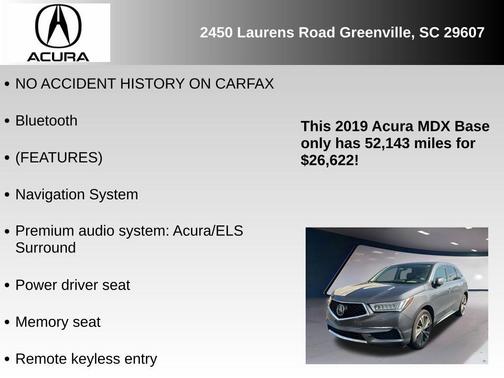 2019 Acura MDX 3.5L w/Technology Package