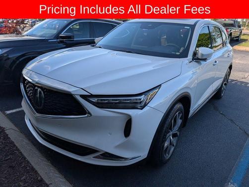 Platinum White 2024 Acura MDX Technology