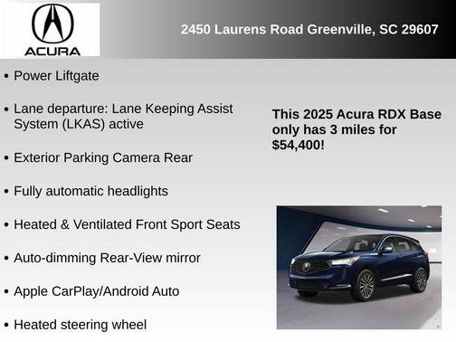 2025 Acura RDX Advance Package