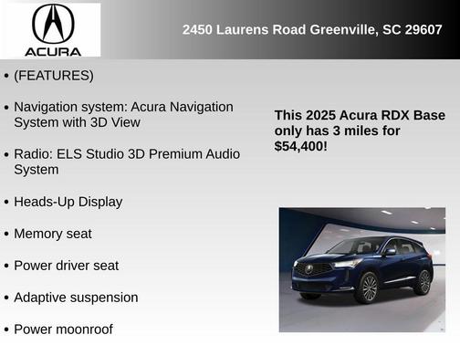 2025 Acura RDX Advance Package