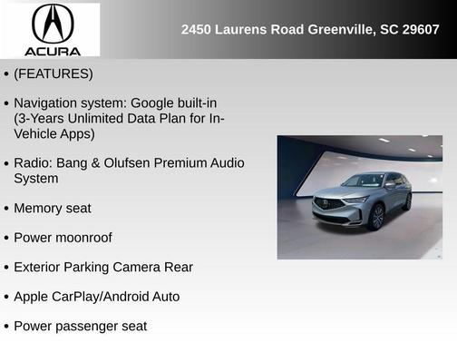 2026 Acura MDX Technology Package