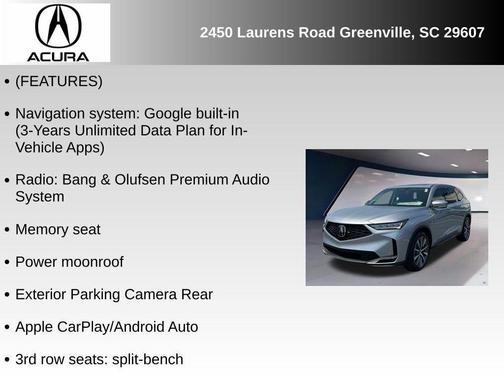 2026 Acura MDX Technology Package