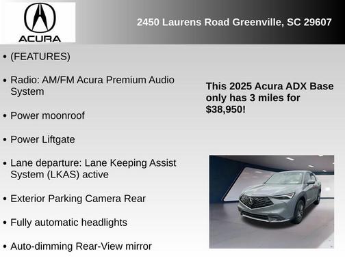 2025 Acura ADX Base
