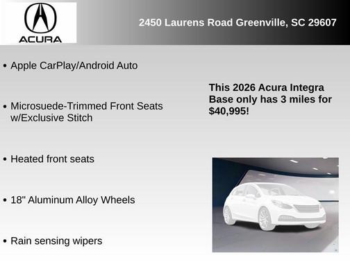 2026 Acura Integra A-Spec Tech Package