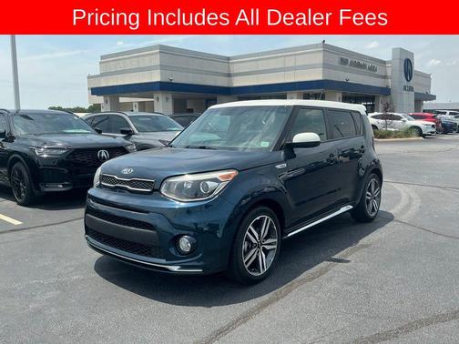Mysterious Blue/White Roof 2018 Kia Soul +