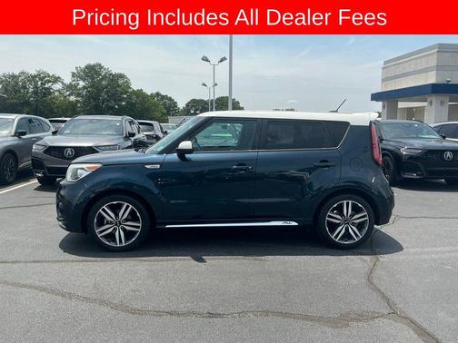 Mysterious Blue/White Roof 2018 Kia Soul +
