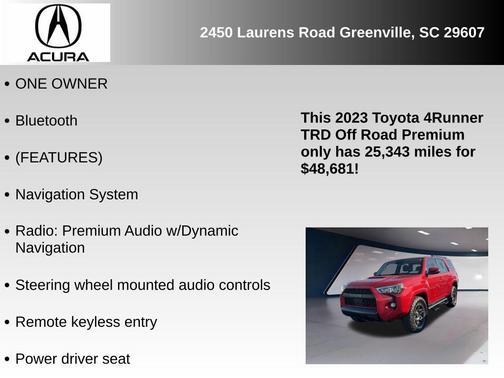 2023 Toyota 4Runner TRD Off Road Premium