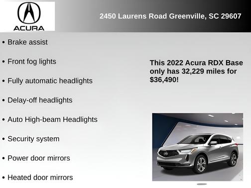 2022 Acura RDX Advance Package