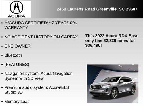 2022 Acura RDX Advance Package