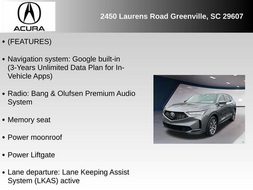 2026 Acura MDX Technology Package