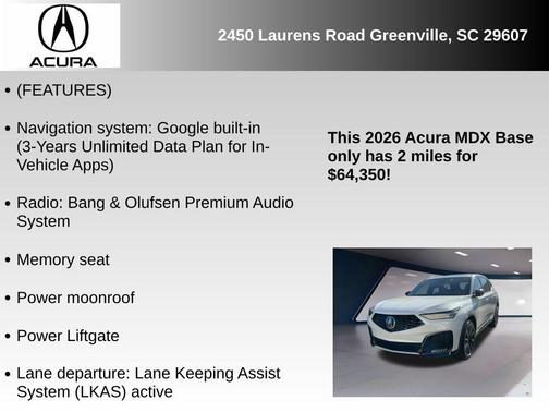 2026 Acura MDX A-SPEC