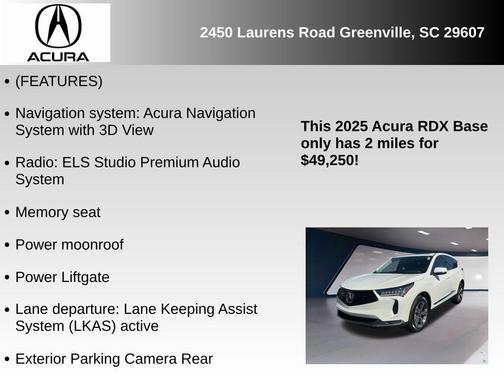 2025 Acura RDX Technology Package
